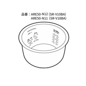 画像: SR-V10BA-H,SR-V10BA-K,用｜内釜｜炊飯容量 1.0L(5.5合)｜ジャー炊飯器用｜パナソニック