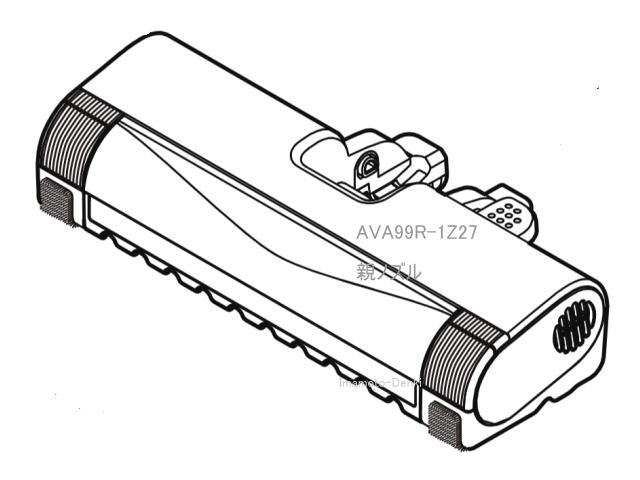 画像1: MC-SR610K-W, MC-SR620K-W,用｜親ノズル(純正・新品)｜電気掃除機(サイクロン式),用｜パナソニック｜AVA99R-1Z27